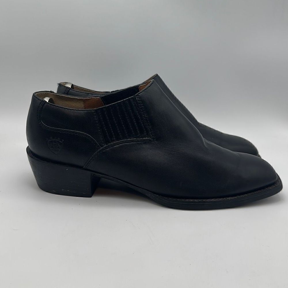 Women Ariat Ankle Booties Black Leather Boots Style‎ 16501 sz 7B